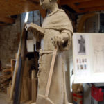 Modelage statuette St Fiacre 2023